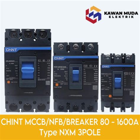 Jual Chint Mccb Nfb Breaker Pole A Ka Type Nxm S P A