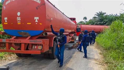 Nscdc Impounds Trucks Arrest Suspect For Alleged Illegal Oil Bunkering