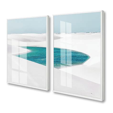 Quadro Decorativo Paisagem Len Is Maranhenses Dunas Vidro Elo