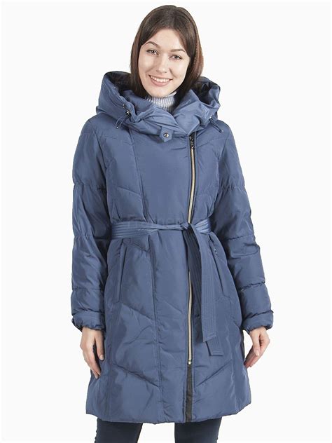 Пуховик финский Dixi coat зимний женский 520-261 с капюшоном на гусином ...