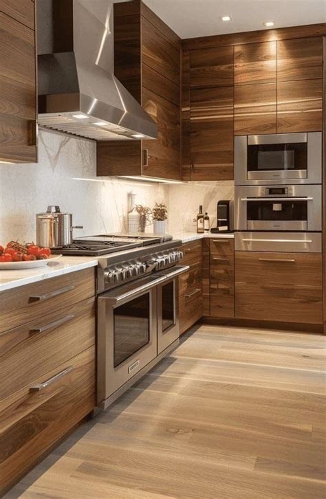 Pin By Jason Cabral On Home Decor In 2024 Modern Walnut Kitchen