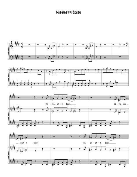 Mississippi Queen Arr Biegler By Mountain Sheet Music For Piano