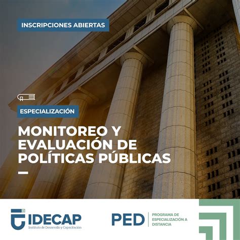 Monitoreo Y Evaluación De Políticas Publicas Instituto De Desarrollo Y Capacitación