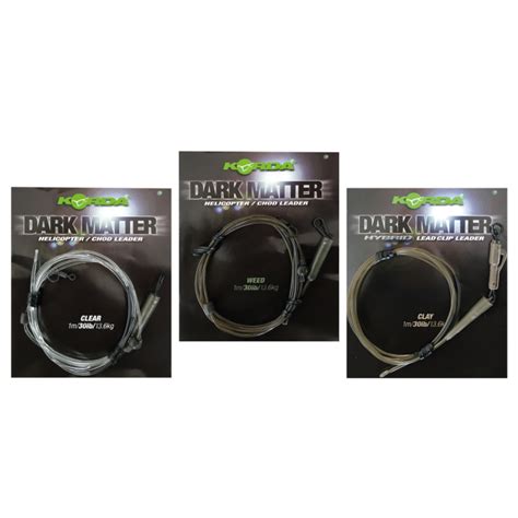 Korda Dark Matter Helikopter Chod Leader 1m 40lb Carphunter Co Shop