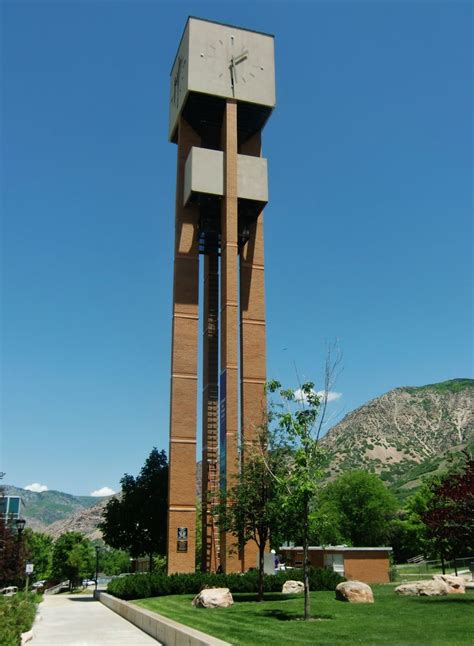 Clock Tower At Weber State University In Ogden Utah Photography By