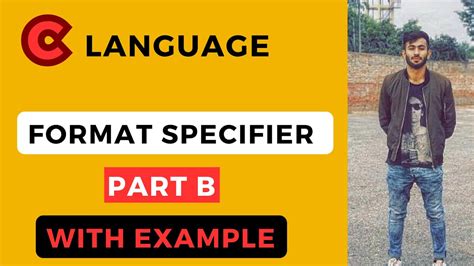 Format Specifier In C Part What Is Format Specifier