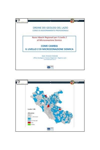 Come Cambia Il Livello Di Microzonazione Sismica