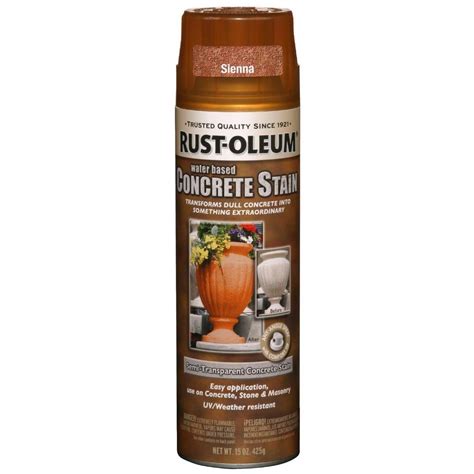 Rust Oleum Concrete Stain 15 Oz Sienna Spray Paint Case Of 6 247161