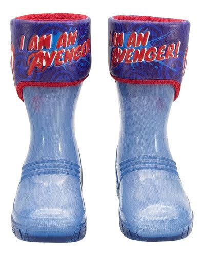 Marvel Arsenal 13 21 Bota Lluvia Luces Niño Capitán América