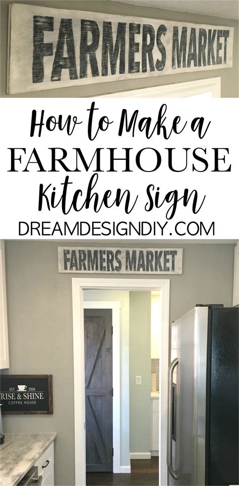 How to Easily Make a Farmhouse Kitchen Sign