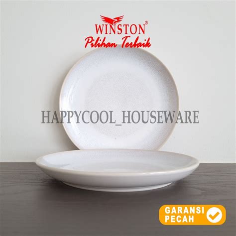 Jual WINSTON 1pcs GLASIR SERIES Piring Ceper Keramik 8in Piring Ceper