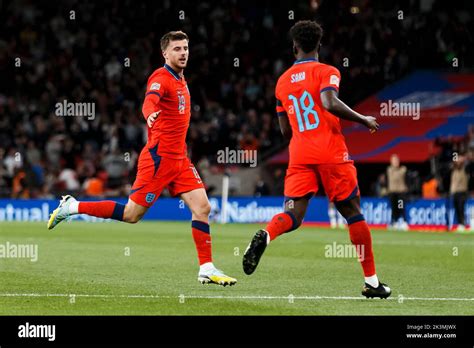 London Uk 26th Sep 2022 Mason Mount Of England Celebrates With