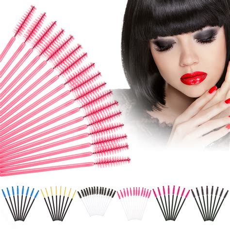 Set Of 50 Disposable Micro Eyelash Brushes