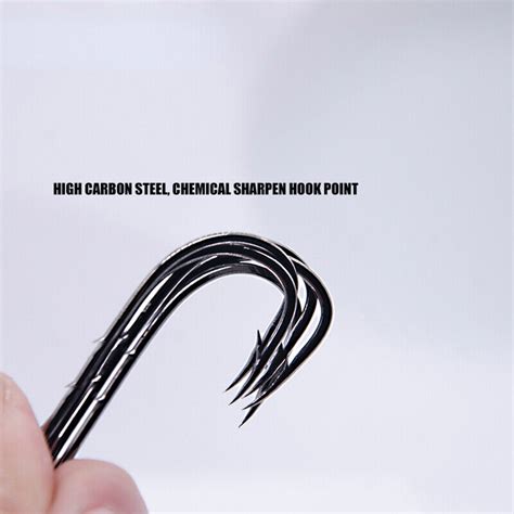 Pcs Lot Long Shank Fishing Hook High Carbon Steel Anti Rust