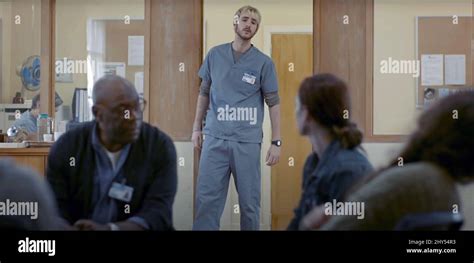 NO EXIT, James Gaylyn (right), Nick Davies (center), 2022. © Hulu ...