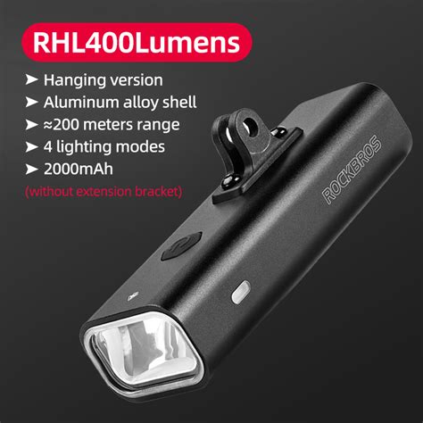 Local DeliveryROCKBROS 400 3000 Lumens Bike Hoisting Light Waterproof