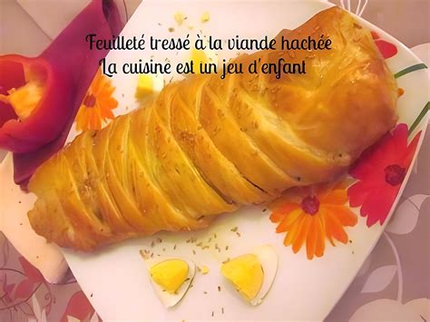 Recette de Feuilleté tressé à la viande hachée