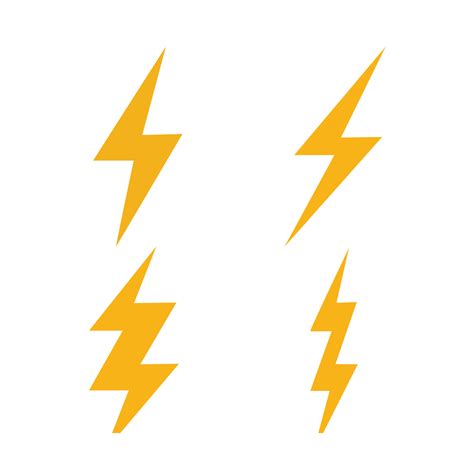 Lightning bolt flash thunder ico 21214632 Vector Art at Vecteezy