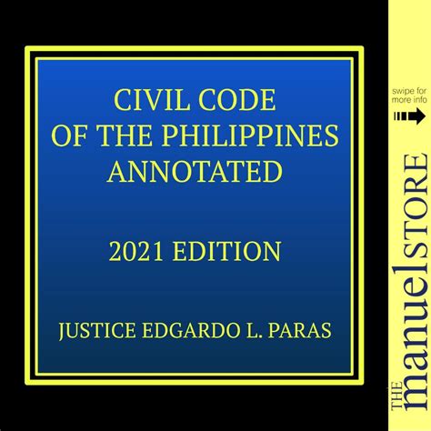 Justice Edgardo Paras 2021 Civil Code Of The Philippines Annotated