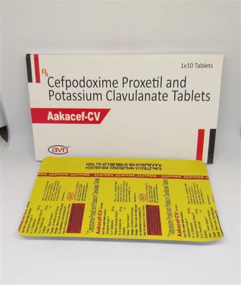 Cefpodoxime Proxetil And Potassium Clavulanate Tablets At Rs 290 Box Salempur Rajputana