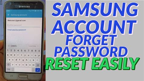 Samsung Account Forget Password Reset Easy Mobile Solution J3j5j7s6s7s8s9s10 Reset