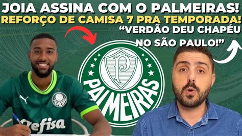 PALMEIRAS CONTRATA MAIS UMA JOIA CAMISA 7 REFORÇANDO O VERDÃO PRA