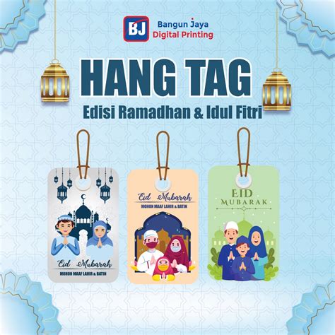 Jual Kartu Ucapan Ramdhan Dan Lebaran Iftri Hangtag Parsel Idul Fitri