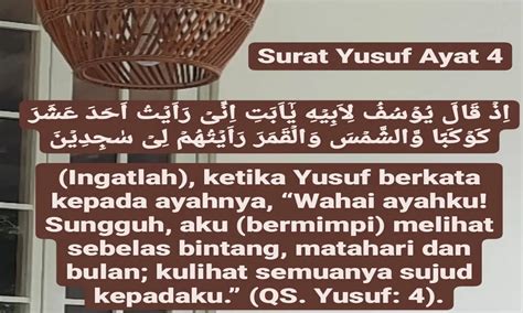 Surat Yusuf Ayat 4 Latin Arti Cara Mengamalkan Dan Keutamaannya