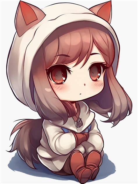 Chibi Wolf Girl Template