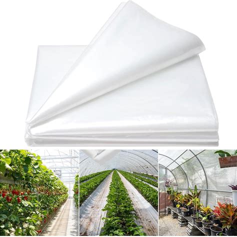 Snapklik.com : Arilaca 6 Mil Greenhouse Plastic Sheeting 9.8 Ftx 26 Ft Plastic Greenhouse Clear ...