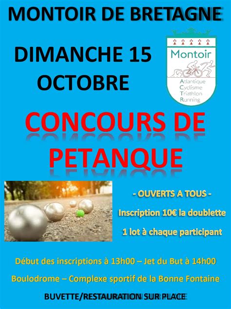 Concours De P Tanque Ouvert Tous Montoir De Bretagne Octobre