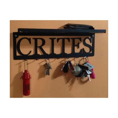 Shelf With Key Hooks - Etsy