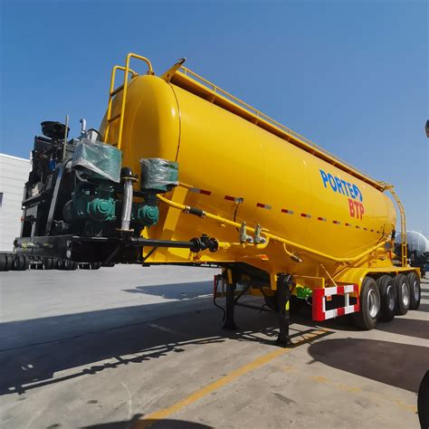 Heavy Duty Cargo Trailers Wheat Flour Material Transport Tanker Trailer