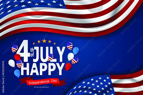 Independence Day Usa American Balloons Flag Decor4th Of July