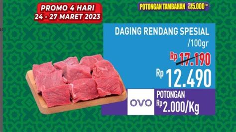 PROMO Hypermart 27 Maret 2023 Pakai OVO Ada Harga Khusus Daging