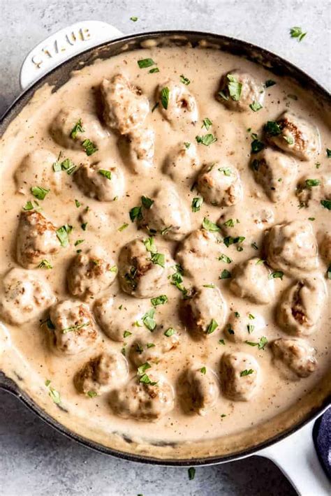 Easy Swedish Meatballs In A Creamy Sauce House Of Nash Eats