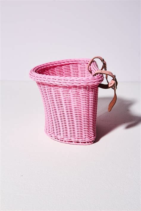 SP213 Pink Bicycle Basket Prop Rental | ACME Brooklyn