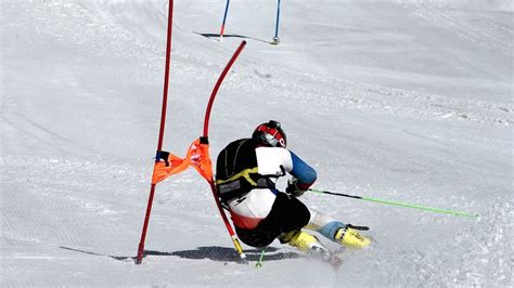 Magnetic Gates Track Slalom Skiers Performance Youtube