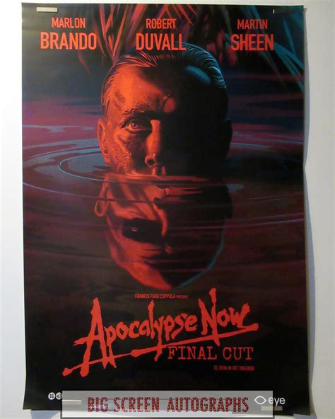 Apocalypse Now Final Cut one sheet poster | Big Screen Autographs