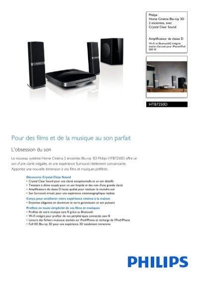 Philips Home Cin Ma Blu Ray D Enceintes Fiche Produit Fra