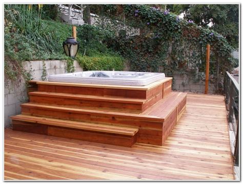 Outdoor Hot Tub Deck Designs - Decks : Home Decorating Ideas #ry8v05zklo