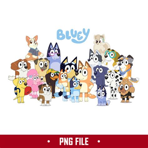 Bluey Family Png, Bluey Characters Png, Bluey Png, Cartoon P | Inspire ...