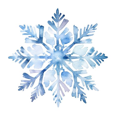 Aquarela Floco De Neve Inverno PNG Neve Floco Floco De Neve PNG