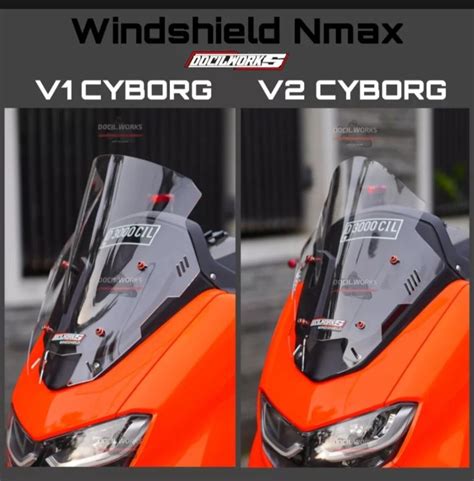 Windshil Visor Yamaha Nmax All New Model Cybrog Tahun 2020 2021 2022