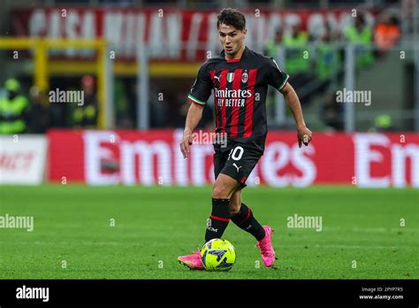 Milan Italy Rd May Brahim Diaz Of Ac Milan In Action During