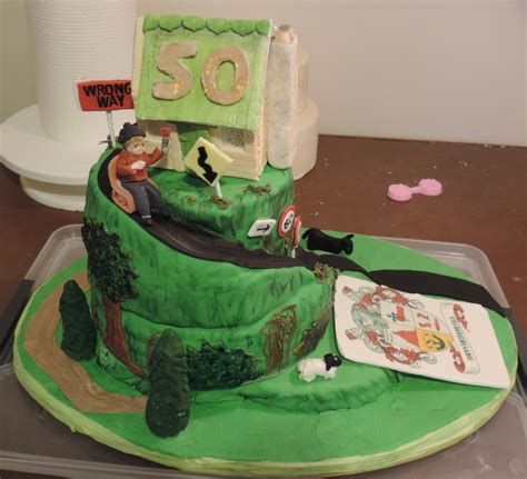 50th Birthday Over The Hill Cake