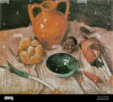 Paula Modersohn Becker Still Life With Yellow Jug C Stock Photo