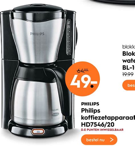 Philips Koffiezetapparaat Hd7546 20 Aanbieding Bij Blokker