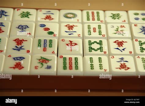 Mahjong Tiles Stock Photo Alamy