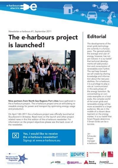 E Harbours Newsletter 1 Interreg Ivb North Sea Region Programme